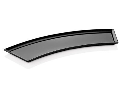 Πιατέλα μελαμίνης κυρτή σε μάυρο χρώμα (51,5x15x2hcm) 23-54-036