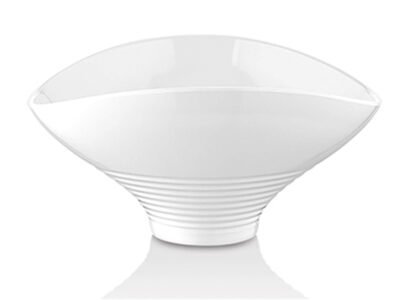 Πιατέλα μελαμίνης σε λευκό χρώμα (21,5x18x10,5hcm) 23-54-095