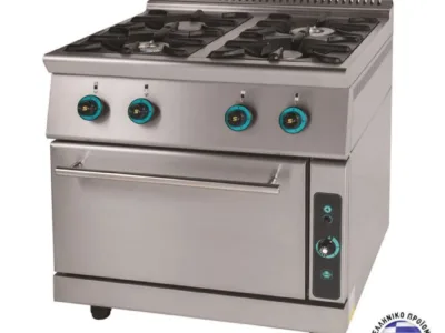 Κουζίνα αερίου με 4 εστίες και φούρνο FC4FS7